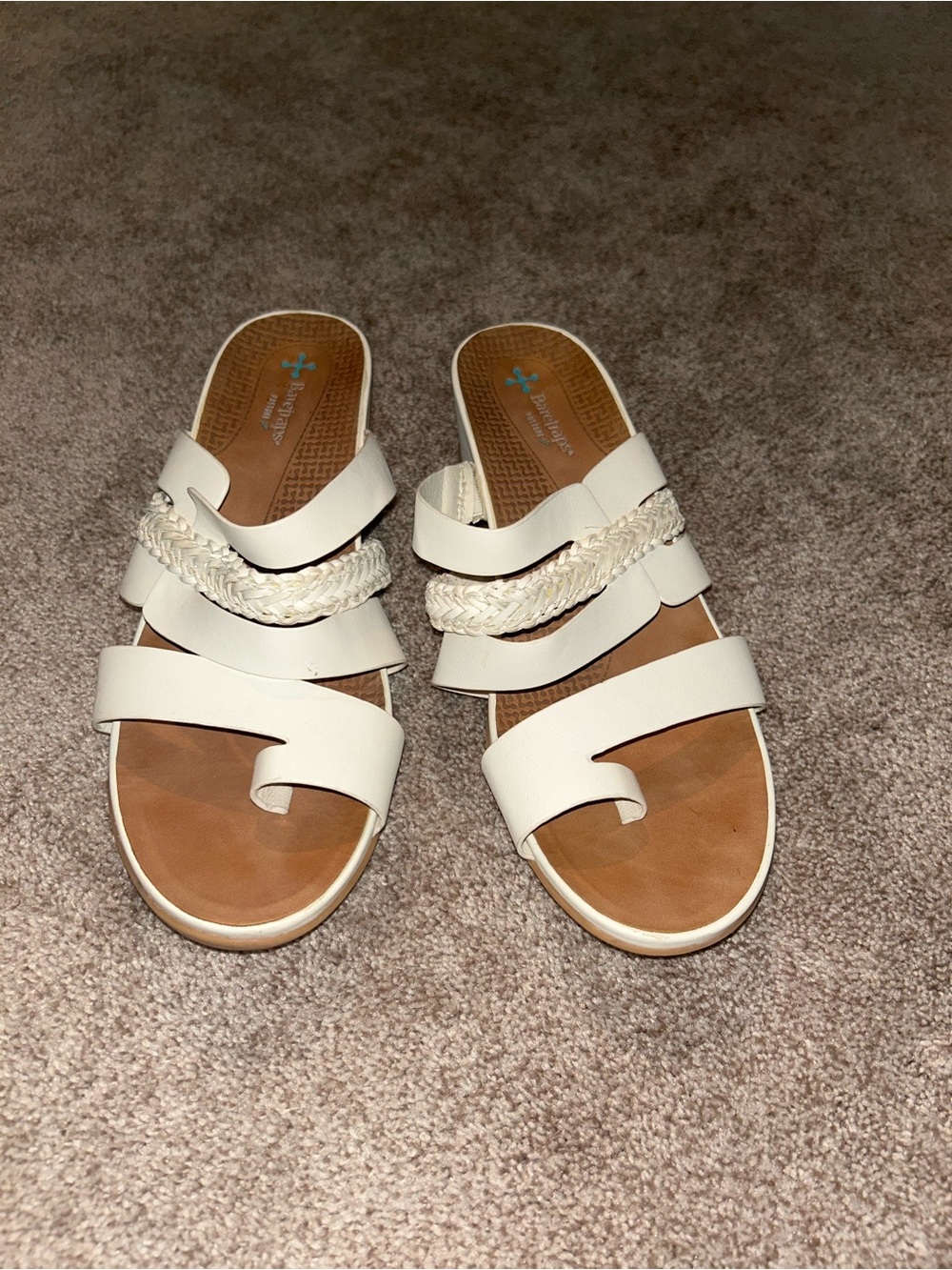 New Women’s Braided-Strap Slide Sandals
